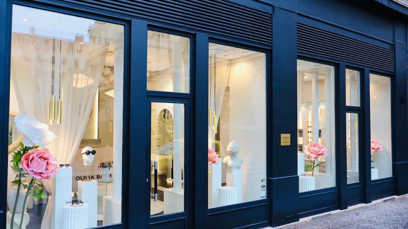 Intérieur de la boutique opticien Olivia Balm à Lyon